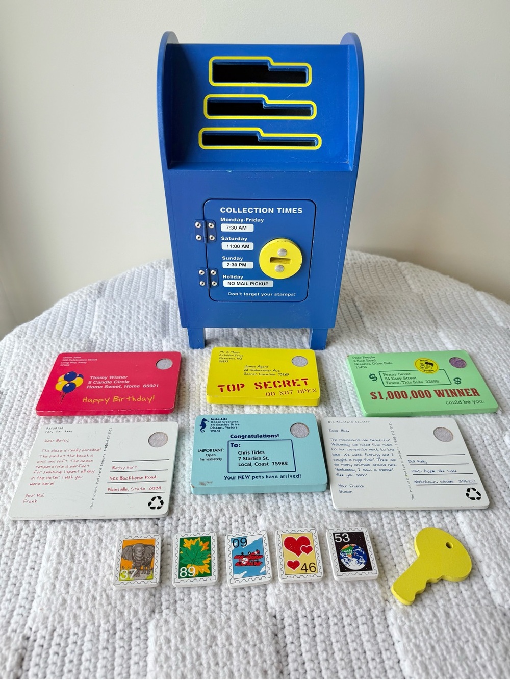 Melissa & Doug Stamp and Sort Wooden Mailbox Activity Toy